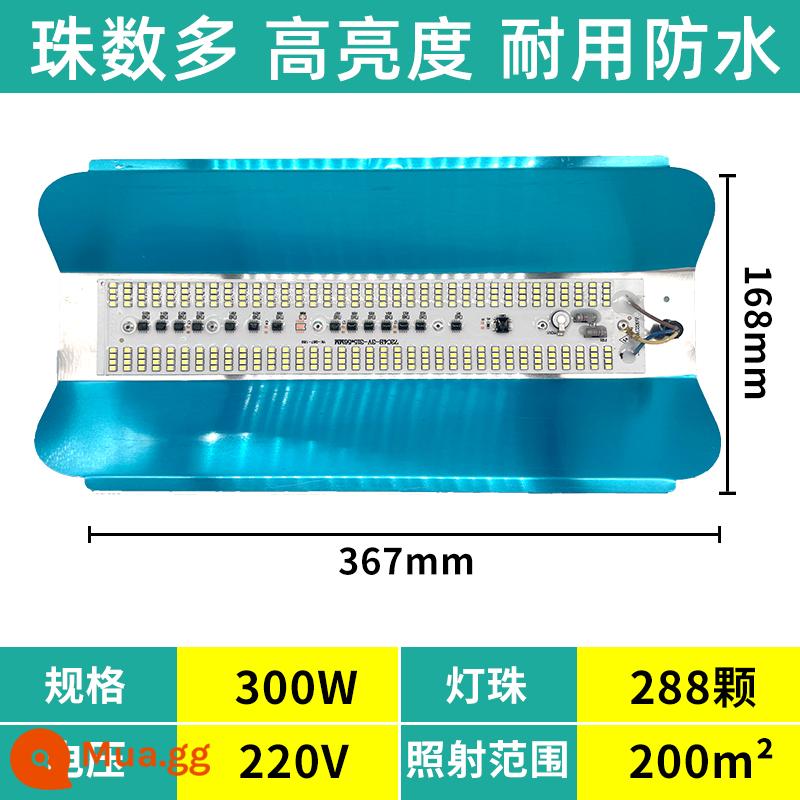 Đèn led vonfram iốt chiếu sáng công trường Đèn năng lượng mặt trời chống nước 1000W đèn công trình xây dựng ngoài trời siêu sáng đèn chiếu ánh sáng mạnh - Đèn trắng kỹ thuật 300w [Mua năm tặng một]