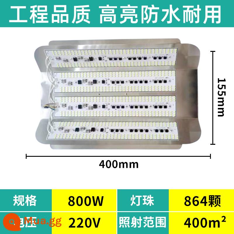 Đèn led vonfram iốt chiếu sáng công trường Đèn năng lượng mặt trời chống nước 1000W đèn công trình xây dựng ngoài trời siêu sáng đèn chiếu ánh sáng mạnh - Đèn trắng kỹ thuật 800w [Mua năm tặng một]