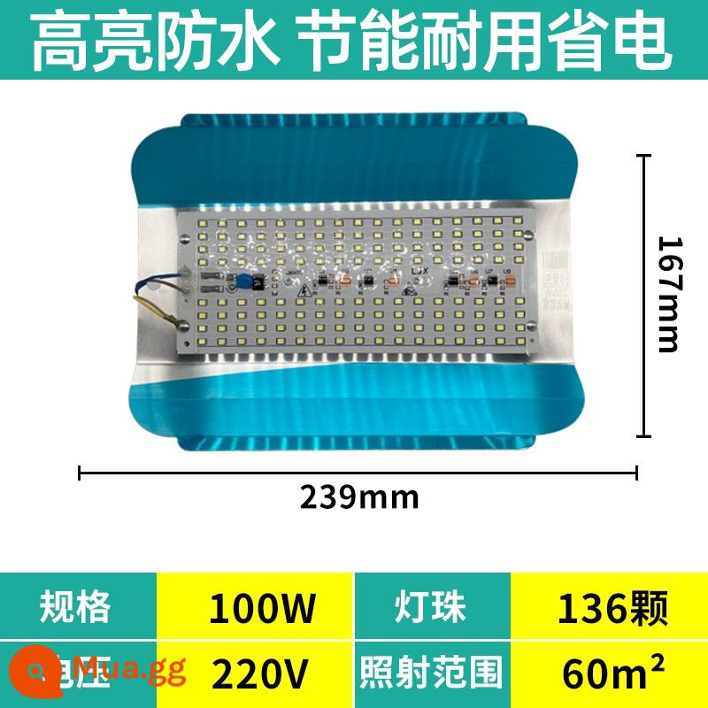 led đèn vonfram iốt đèn làm việc 1000W chống thấm nước chiếu sáng công trường đèn năng lượng mặt trời xây dựng ngoài trời đèn pha siêu sáng đèn rọi - Đèn vàng ấm cao cấp 100w