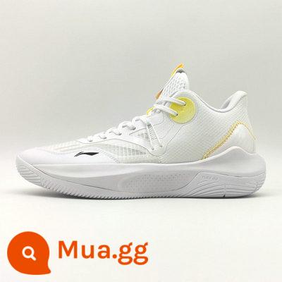 Giày bóng rổ Li Ning 2022 mới Sonic 9TD cổ thấp hấp thụ sốc thoáng khí chống mài mòn giày thể thao nam thực chiến ABPS023 - Màu trắng phía trên thấp. Kích thước nhỏ. Vui lòng chọn kích thước lớn hơn.