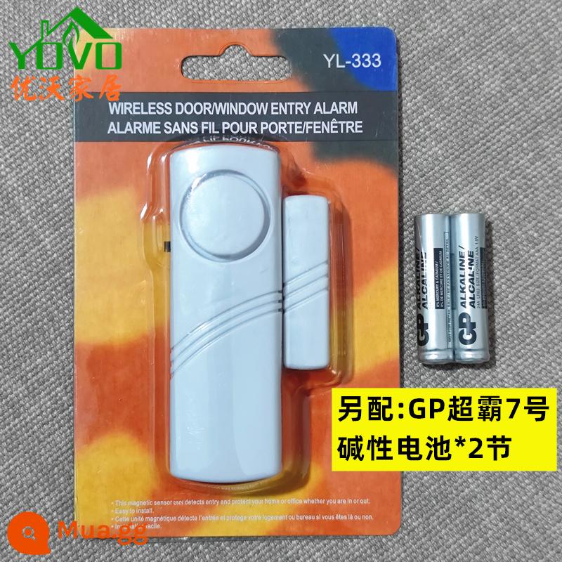 Nhà khách sạn chống trộm báo động từ khối lượng lớn chống trộm cửa và báo động cửa sổ cửa sổ thiết bị chống trộm cửa trượt - 1 máy + 2 pin kiềm AA Speedmaster