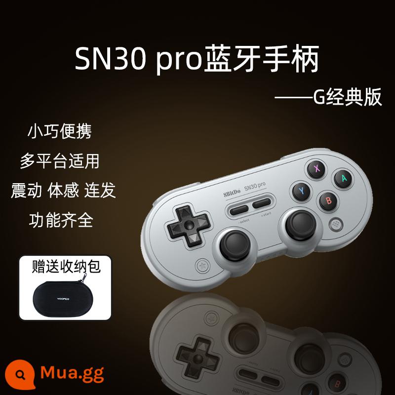 Babitang SN30Pro Tay cầm Bluetooth rung somatosensory bật công tắc Android steamdeck máy tính PC - SN30 PRO phiên bản màu xám + túi cứng đựng đồ