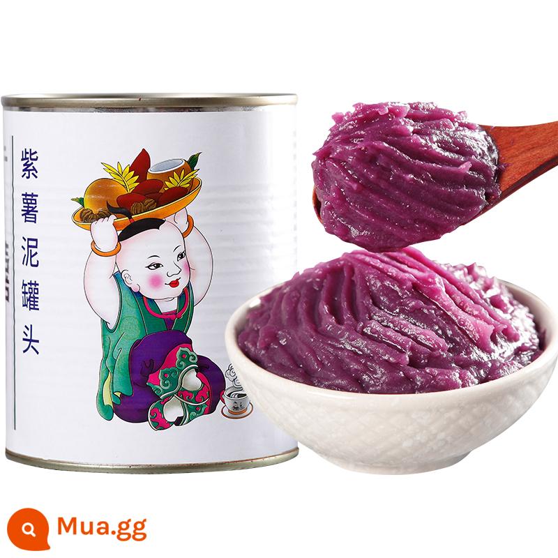 Đậu đỏ đóng hộp Quảng Tây 950g Bột đậu đỏ eo mật nấu đường nano Đậu mật nguyên liệu đặc biệt cho quán trà sữa nướng - Khoai lang tím xay nhuyễn đóng hộp 900G (không miễn phí giao hàng nếu đủ)