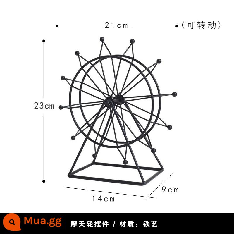 Mô hình hiện đại phòng nghiên cứu trang trí nội thất cao cấp cảm giác Morandi trang trí sáng tạo thủ công mỹ nghệ trang trí bình gốm - vòng đu quay