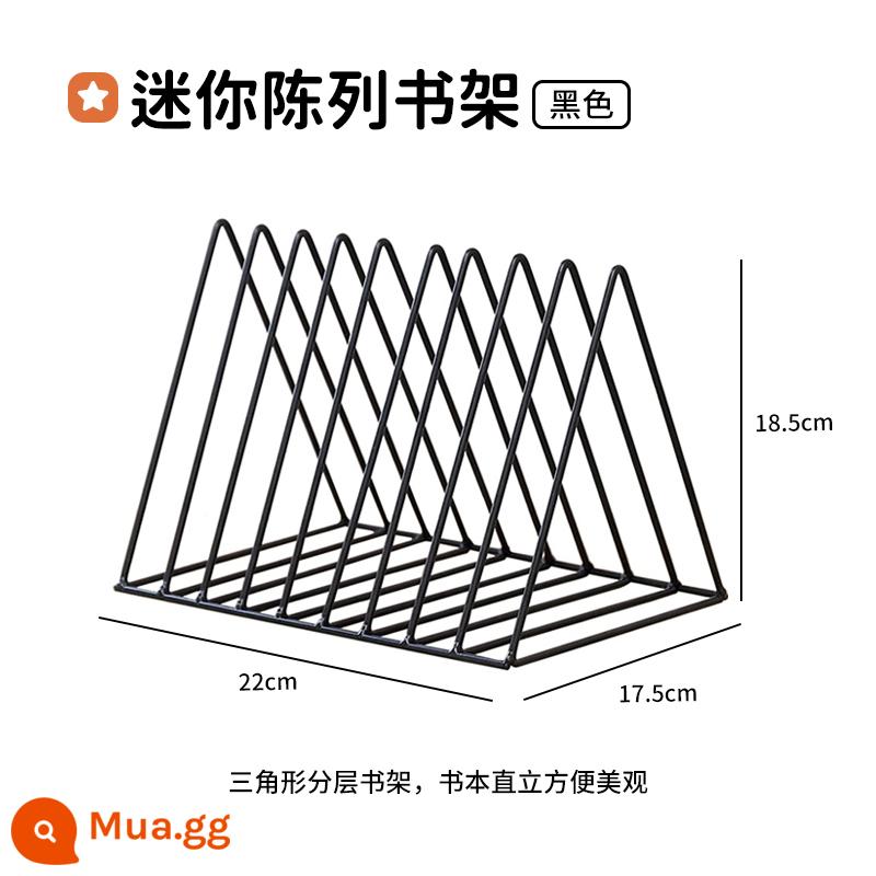 Phần Cứng Cô Gái Giá Sách Có Giá Để Đồ Để Bàn Bảo Quản Bàn Lỗ Tròn Treo Bảng Đục Lỗ Không Bảng Phụ Kiện Móc - Trưng bày kệ sách nhỏ (màu đen)