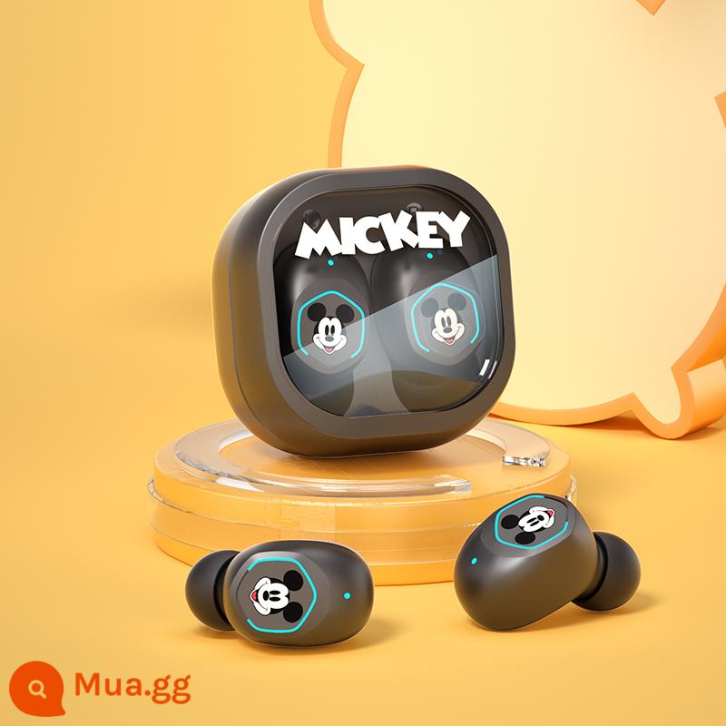 Tai nghe Disney Bluetooth in-ear giảm ồn không dây thể thao thời lượng pin siêu dài thích hợp cho Apple Huawei new - Mickey-Black [Kết nối với Bluetooth + sạc Type-C + Bluetooth 5.2 = Chất lượng âm thanh HiFi]