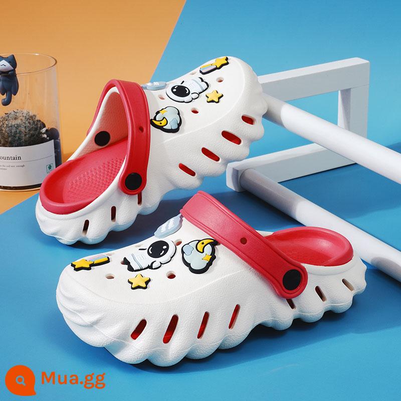 abckids giày xỏ lỗ trẻ em bé trai dép xăng đan mùa hè chống trượt trẻ em trung và lớn bé trai đi giày đi biển - Dưa hấu đỏ (Phi hành gia)