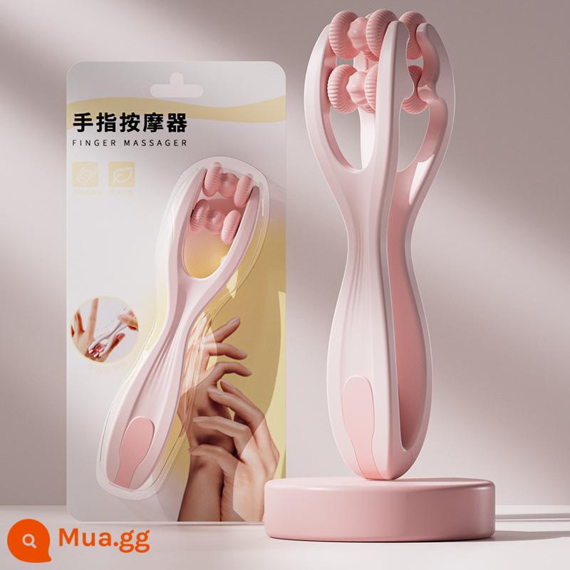 Ngón Tay Máy Mát Xa Tay Khớp Con Lăn Massage Tay Silicone Nhào Mỏng Chuột Truyện Tranh Tay Đa Năng Kẹp Tay - Màu hồng [bao bì bìa cứng]