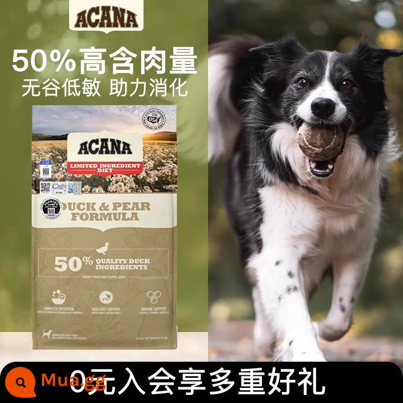 ACANA Aikena Classic Farm Hương Vị Gà Thức Ăn Cho Chó Con Trưởng Thành Loại Phổ Nhập Khẩu Nguyên Con Thức Ăn Cho Chó 11.4Kg - [Liên hệ bộ phận chăm sóc khách hàng để nhận phiếu giảm giá nhiều hơn - Phiên bản Mỹ] Vịt và Lê 11,4kg Có hiệu lực đến: 2024-07