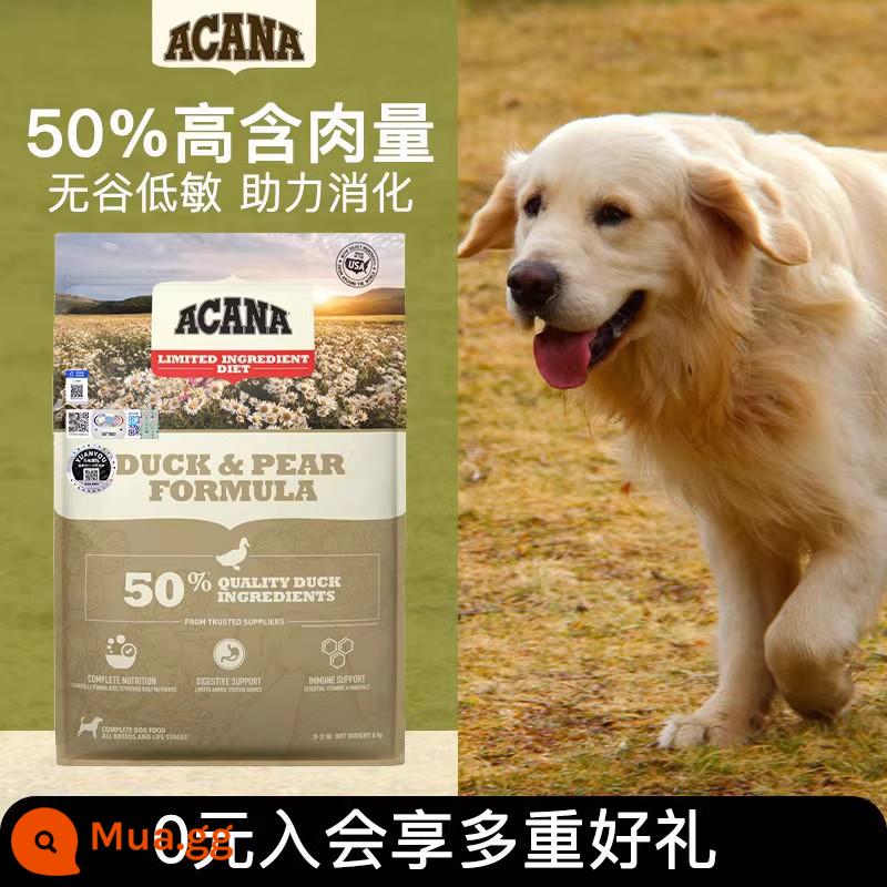 ACANA Aikena Classic Farm Hương Vị Gà Thức Ăn Cho Chó Con Trưởng Thành Loại Phổ Nhập Khẩu Nguyên Con Thức Ăn Cho Chó 11.4Kg - [Liên hệ bộ phận chăm sóc khách hàng để nhận phiếu giảm giá nhiều hơn - Phiên bản Mỹ] Vịt và lê 6kg Hiệu lực: 2024-01