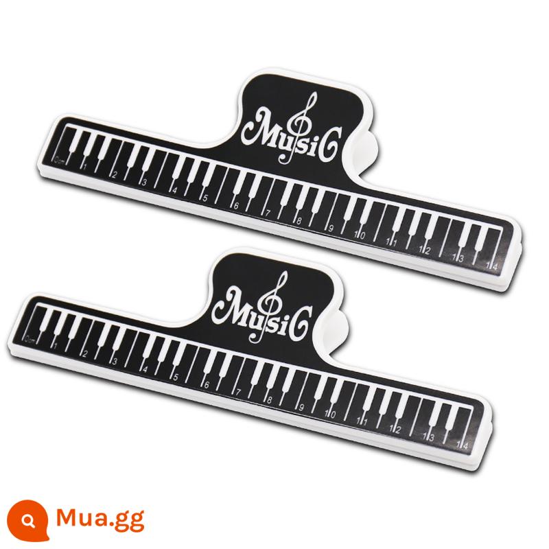 Đoạn nhạc piano sheet nhạc clip note note piano book clip sheet nhạc clip kéo dài thô - Kẹp chung*2 (đen + đen)