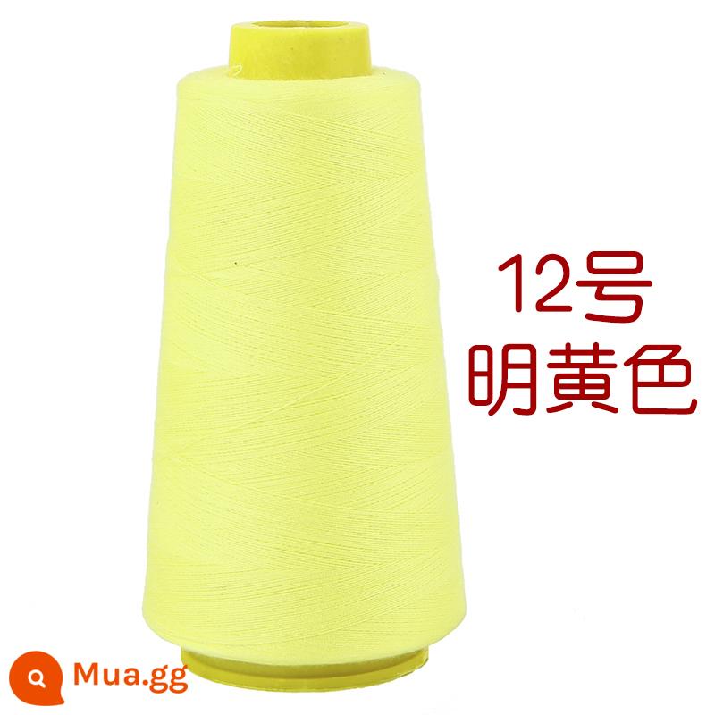 Hộ gia đình polyester fiber thread đường may thủ công đường chỉ may đường chỉ đen đường chỉ trắng bộ kim chỉ cuộn nhỏ đường chỉ may 402 đường chỉ may tay màu đỏ - Màu vàng tươi (2000 mét/cuộn)