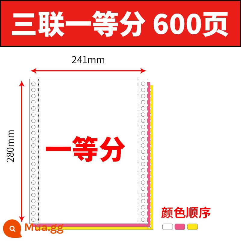 Giấy in máy tính kim ba phân chia ba ba phần ba, hai phần ba, bốn phiếu giảm giá, hai phiếu, hai lần, năm sáu, Danh sách hóa đơn United của United Danh sách hóa đơn thứ hai - 600 trang chia làm 3 phần bằng nhau