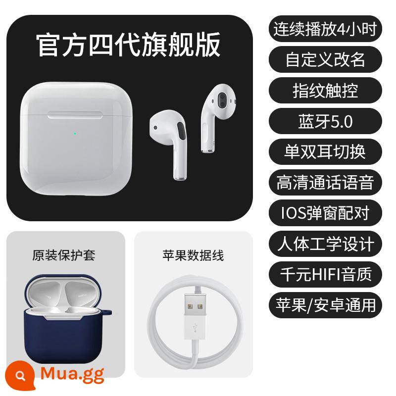 Thích hợp cho tai nghe Apple Bluetooth true wireless iphone13 chính hãng giảm tiếng ồn thế hệ thứ tư 2022 mới thời lượng pin siêu dài - Phiên bản cuối cùng [Vỏ màu xanh miễn phí★Cảm ứng thông minh+Cuộc gọi hai tai+Chất lượng âm thanh vòm]