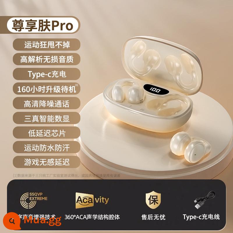 Tai nghe bluetooth dẫn xương không chui vào tai dạng móc tai clip pin siêu dài thể thao chạy true wireless 2023 new - Màn hình kỹ thuật số thông minh [Exclusive Skin Pro] Chất lượng âm thanh độ phân giải cao không bị méo tiếng ✅ Chip có độ trễ thấp Thời lượng pin siêu dài