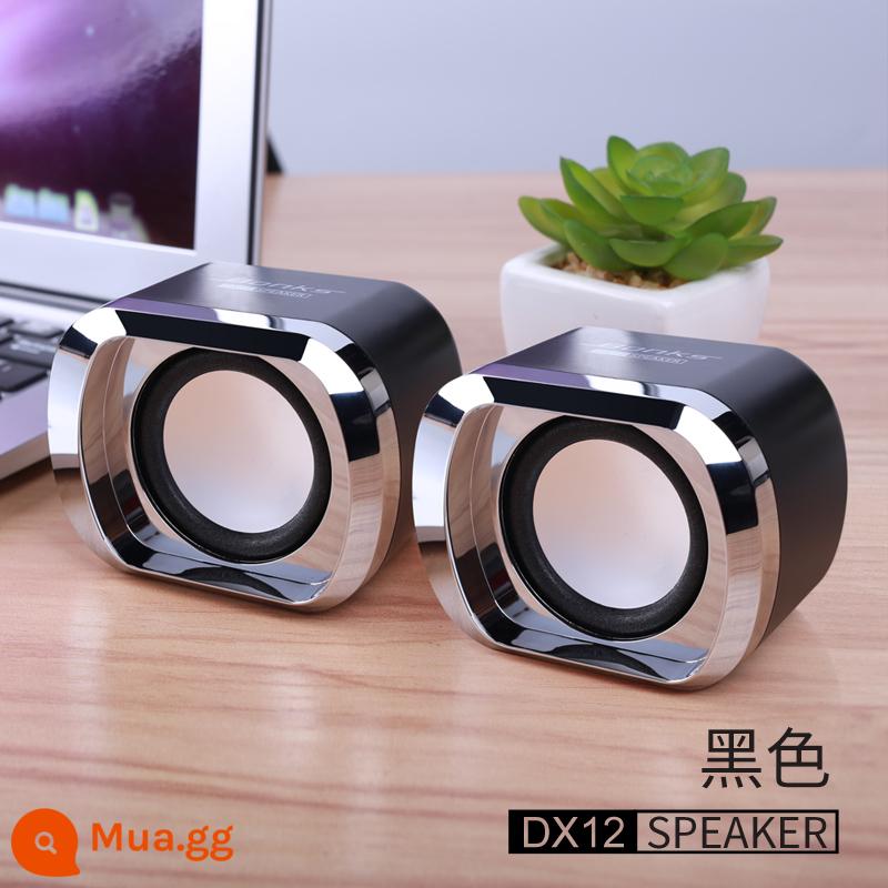 Âm thanh máy tính máy tính để bàn máy tính để bàn tại nhà usb mini máy tính xách tay xách tay đa phương tiện loa nhỏ có dây loa siêu trầm - Phiên bản nâng cấp-dài cáp 1,5M, mạ điện màu đen