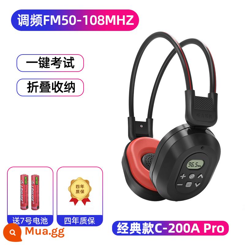 Tai nghe Eben English Level 4 và 6 Level 4 FM Bluetooth 46 Level Chuyên Luyện Thi Đại Học Chuyên Dụng - Phiên bản nâng cấp pin C200A RPO [FM + pin]