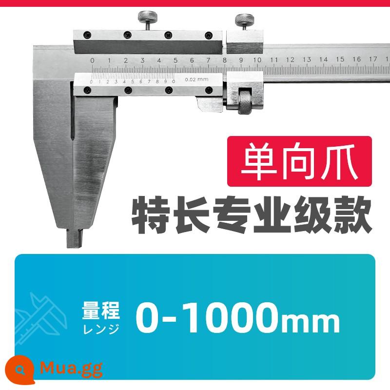 Thước cặp Vernier Caliper thép không gỉ độ chính xác cao dầu cấp công nghiệp tiêu chuẩn đường kính trong độ sâu hộ gia đình nhỏ 150 200 300mm - [Cấp chuyên nghiệp] 0-1000mm