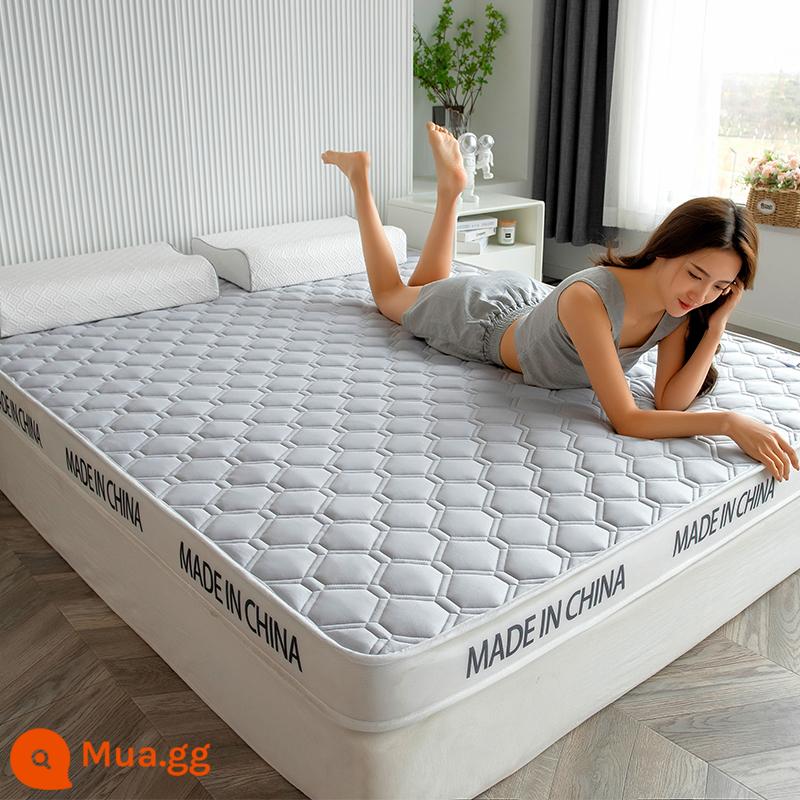 Nệm cao su đệm nhà dày ký túc xá sinh viên đơn chiếu tatami thảm xốp cho thuê chăn đặc biệt - Từ chối thu gọn - Macaron Grey [dày khoảng 6cm]