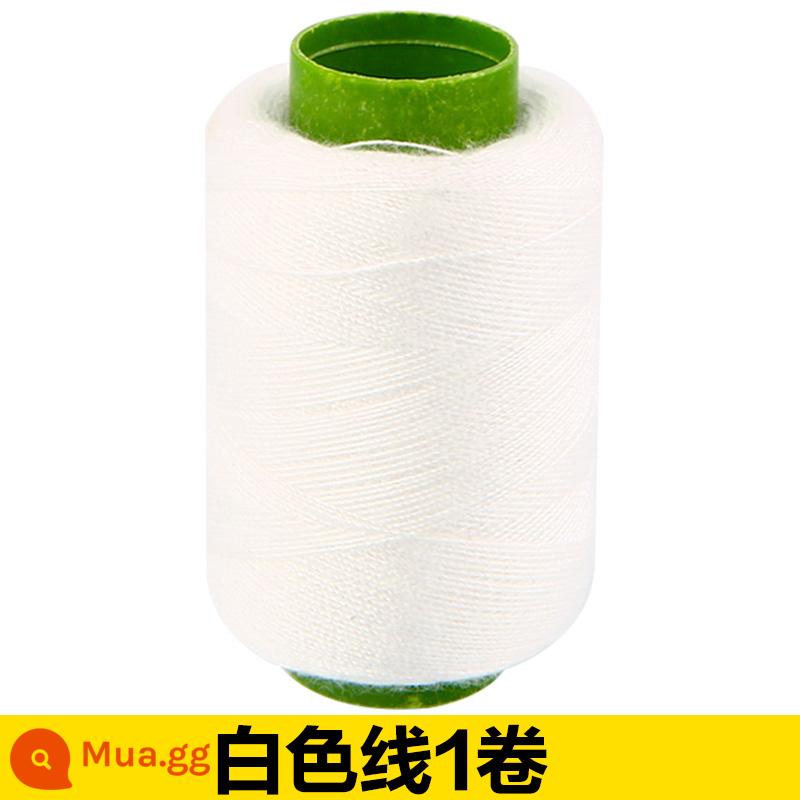 Hộ gia đình polyester fiber thread đường may thủ công đường chỉ may đường chỉ đen đường chỉ trắng bộ kim chỉ cuộn nhỏ đường chỉ may 402 đường chỉ may tay màu đỏ - Một cuộn chỉ trắng nhỏ