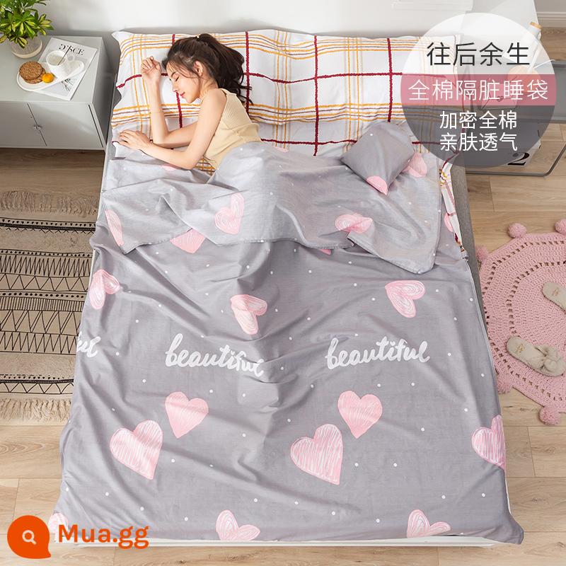 Cotton Khách Sạn Túi Ngủ Bẩn Người Lớn Di Động Tấm Du Lịch Đơn Và Đôi Vỏ Chăn Cotton Nguyên Chất Du Lịch Khách Sạn Hiện Vật - những năm tháng còn lại của cuộc đời