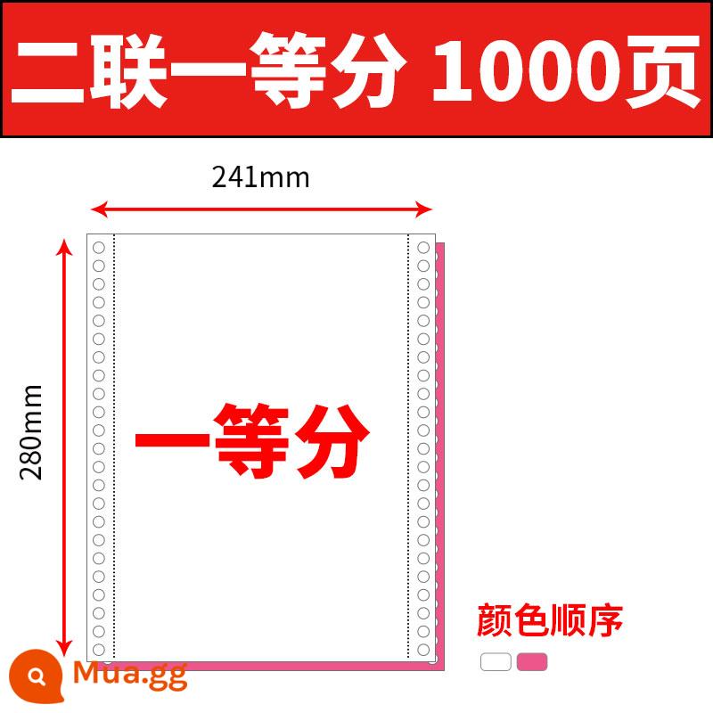 Giấy in máy tính kim ba phân chia ba ba phần ba, hai phần ba, bốn phiếu giảm giá, hai phiếu, hai lần, năm sáu, Danh sách hóa đơn United của United Danh sách hóa đơn thứ hai - 1000 trang chia làm 2 trang