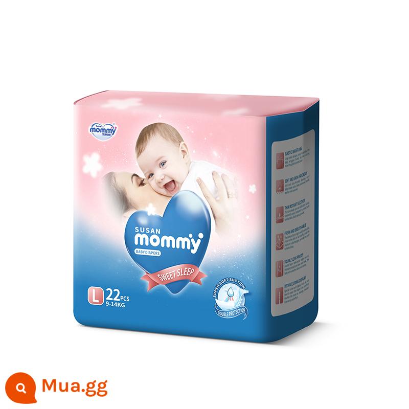 Tã trẻ em Susan Mommy y tế cấp cotton mềm quần pull-up quần một mảnh mềm mại toàn thân tã trẻ em - [4 gói] Tã S 128 miếng