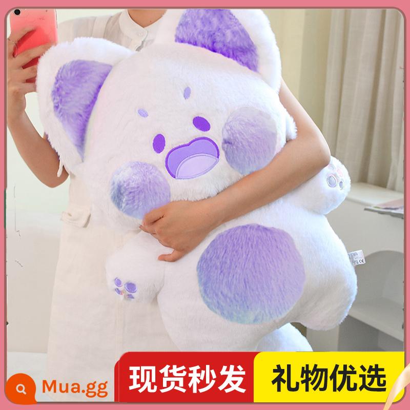 Dudu Meow Chính Hãng Chính Hãng Esther Factory Doll Sang Trọng Đồ Chơi Internet Người Nổi Tiếng Món Quà Sinh Nhật Búp Bê Lớn Búp Bê Mèo - [90cm❤ Khuyến nghị quà tặng] Tím trắng-Dudu Meow