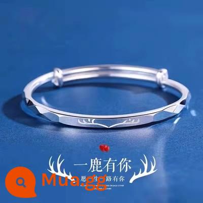 YC3.8 Ngày Phụ Nữ Vòng Tay Hoa Ánh Sáng Xu Hướng Thời Trang Sang Trọng Vòng Tay Đa Năng Có Thể Điều Chỉnh Món Quà Cho Bạn Gái Và Những Người Bạn Thân Nhất - Một con nai có vòng tay cho bạn