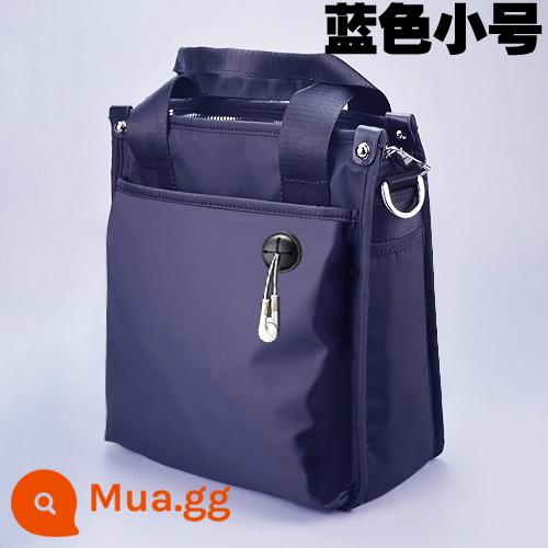 Dọc Túi Xách Nam Công Sở Túi Vải Oxford Nam Cặp Vải Bố Nylon Một Vai Sứ Giả Túi Nam - Kèn Trumpet xanh có lỗ nhét tai