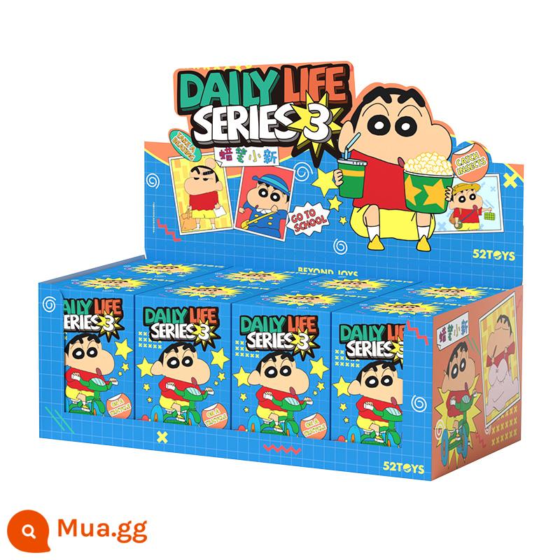 [52TOYS] Crayon Shinchan Daily Series 3 Blind Box Toy Mô hình chơi hợp thời trang Anime - Hộp cuối (chứa 8 hộp mù)