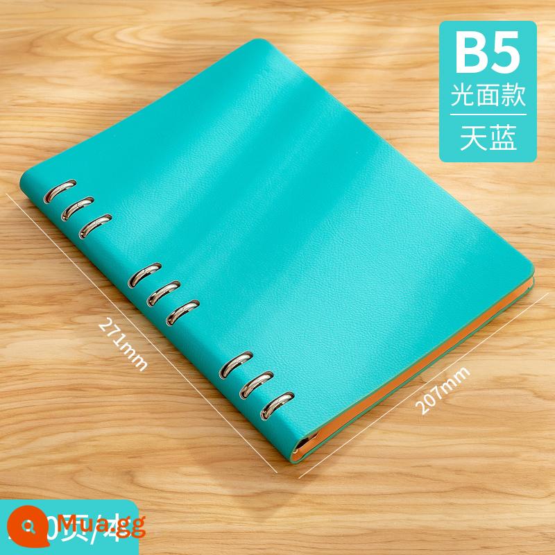 Máy tính xách tay kinh doanh tùy chỉnh phụ notepad b5 sách văn phòng lớn dày văn phòng phẩm nhật ký sinh viên tùy chỉnh có thể in logo đọc ghi chú bán buôn tùy chỉnh - B5 sổ xanh lá rời 3532