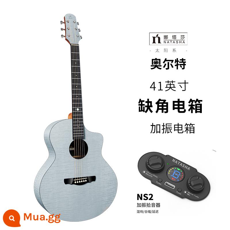 Natasha Hệ Mặt Trời Oult HPL Đơn Ban 41 Inch Rung Hộp Điện Sơ Khai Đàn Guitar Cho Nam Và Nữ - Hộp màng Ortega (xe bán tải NS2)