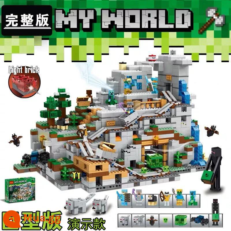 2022 Hàng Mới Về Trung Quốc Khối Xây Dựng Minecraft Lắp Ráp Đồ Chơi Trẻ Em Làng Xếp Hình Xếp Hình Cho Bé Trai 6-14 Tuổi - Phiên bản hoàn chỉnh khổng lồ của Hang Máy [Hộp Quà]