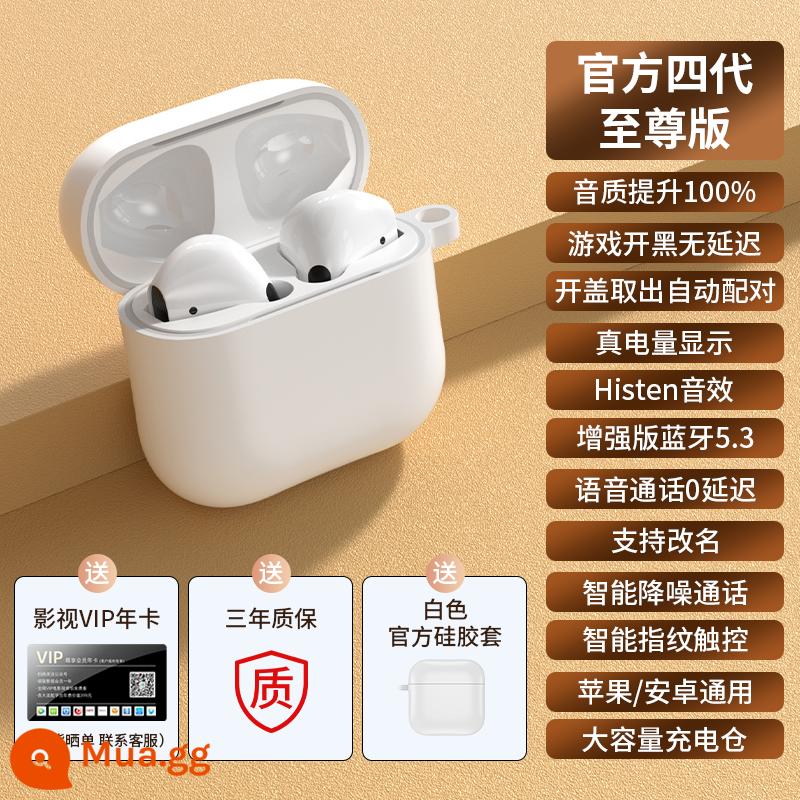 Tai nghe bluetooth true wireless chính hãng chính hãng phù hợp với Apple 13pro cửa hàng flagship chính thức dành riêng cho iphone12/11 - Extreme Edition [đi kèm vỏ màu trắng + Hiệu ứng âm thanh Histen + thời lượng pin dài + giảm tiếng ồn thông minh + bảo hành ba năm]