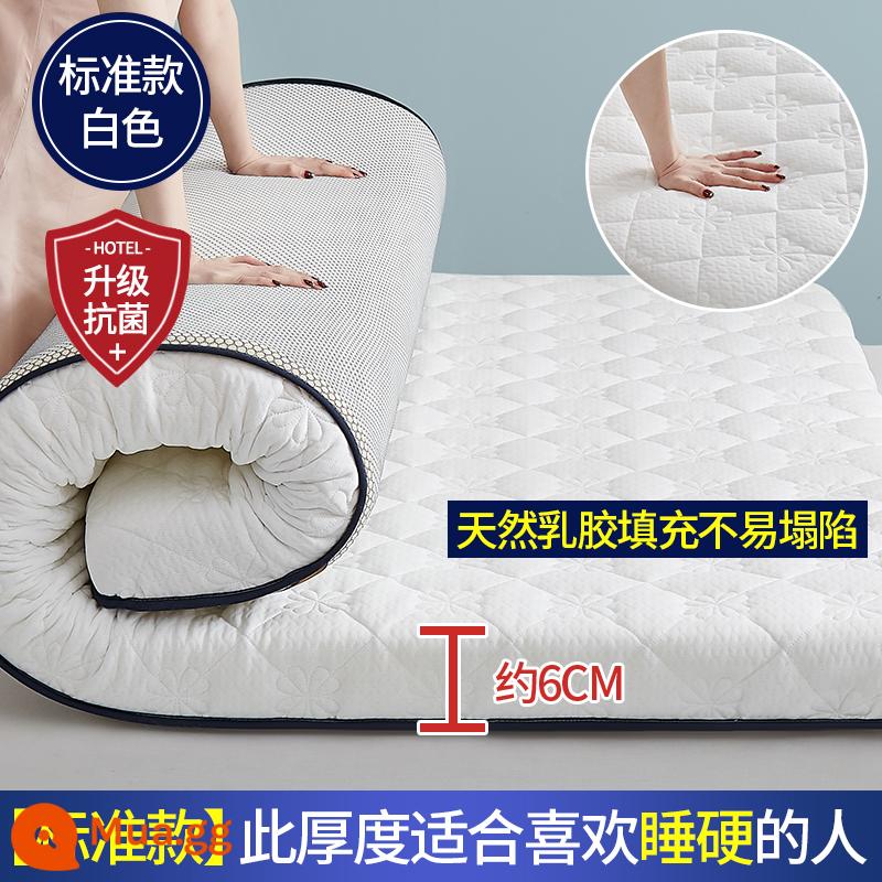 Nệm cao su đệm nhà dày ký túc xá sinh viên đơn chiếu tatami thảm xốp cho thuê chăn đặc biệt - Kháng khuẩn loại A-Cánh hoa trắng 6cm