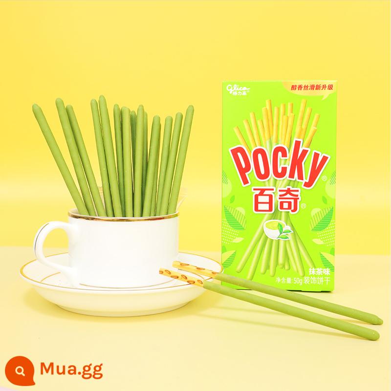 Bánh quy Oreo nghiền sô cô la nghiền trang trí bánh bánh quy matcha nướng kem sữa nóng kho báu thành phần thương mại - Que Pocky vị matcha 2 hộp