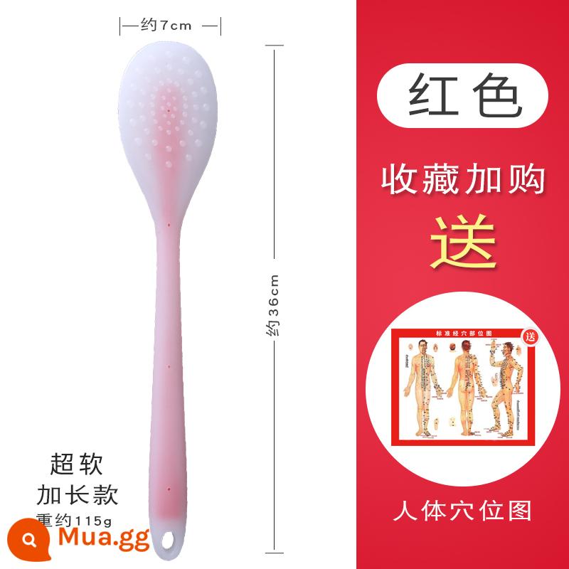 Ván silicone kinh tuyến, gậy massage, ván sha, búa, gậy tát lưng, sức khỏe lưng, ván cát, lòng bàn tay - Khoảng 36cm bột silicon cực mềm