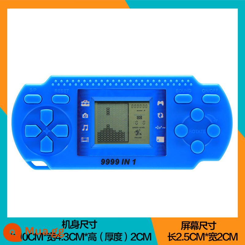 Mini Tetris Tay Cầm Chơi Game Trẻ Em Học Sinh Cổ Điển Hoài Cổ Xếp Hình Nhỏ Chơi Game Cầm Tay - Xuất hiện mini PSP màu xanh