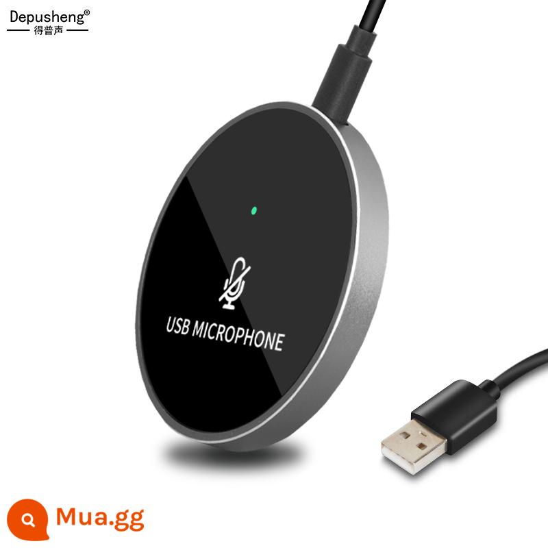 DEPUSHENG Q5 Micro USB lớp học trực tuyến hội nghị video trực tiếp radio đa hướng micro loa máy tính - Giao diện Q3-USB [micrô đơn]