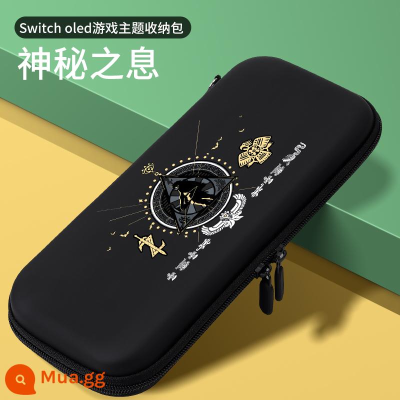 Túi đựng Nintendo switch tay áo bảo vệ switcholed hộp băng ns màn hình oled vỏ cứng lite vỏ hộp xách tay siwch handle bag trọn bộ hộp đựng thẻ switchlite dung lượng lớn - Chuyển đổi mẫu chủ đề oled [Mysterious Breath Black] đi kèm mũ móng vuốt mèo + phim