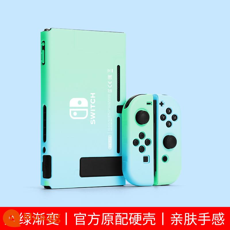 Chính hãng chính hãng Nintendo Switch vỏ bảo vệ tay cầm switcholed nắp plug-in cơ sở vỏ cứng máy trò chơi ns màn hình oled trong suốt vỏ silicon mềm vỏ silicon miếng dán túi lưu trữ phụ kiện mềm - Độ dốc màu xanh lam và xanh lục √ chuyển đổi vỏ nguyên bản thân thiện với da ☆ màng + nắp miễn phí