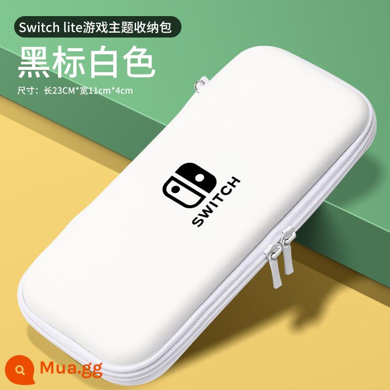 Túi đựng Nintendo switch tay áo bảo vệ switcholed hộp băng ns màn hình oled vỏ cứng lite vỏ hộp xách tay siwch handle bag trọn bộ hộp đựng thẻ switchlite dung lượng lớn - Switch lite model đơn giản [nhãn trắng đen] đi kèm nắp móng vuốt mèo + phim