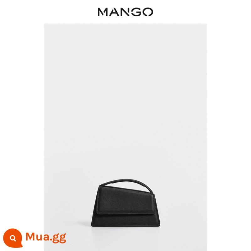 Túi xách nữ MANGO thu đông 2022 phong cách thời trang thích hợp mới túi xách mini họa tiết hình học đơn giản - đen