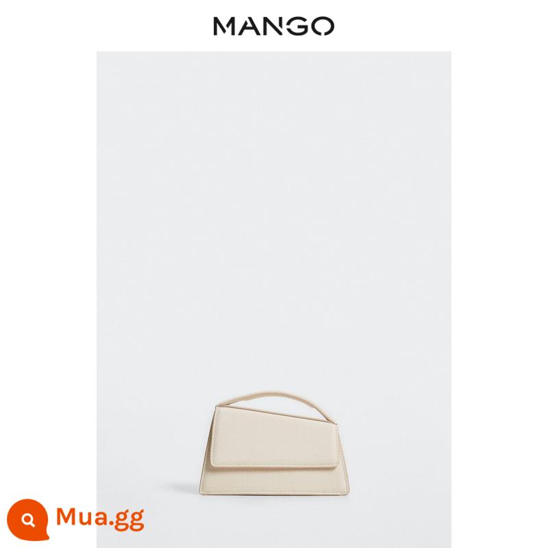 Túi xách nữ MANGO thu đông 2022 phong cách thời trang thích hợp mới túi xách mini họa tiết hình học đơn giản - màu trắng kem