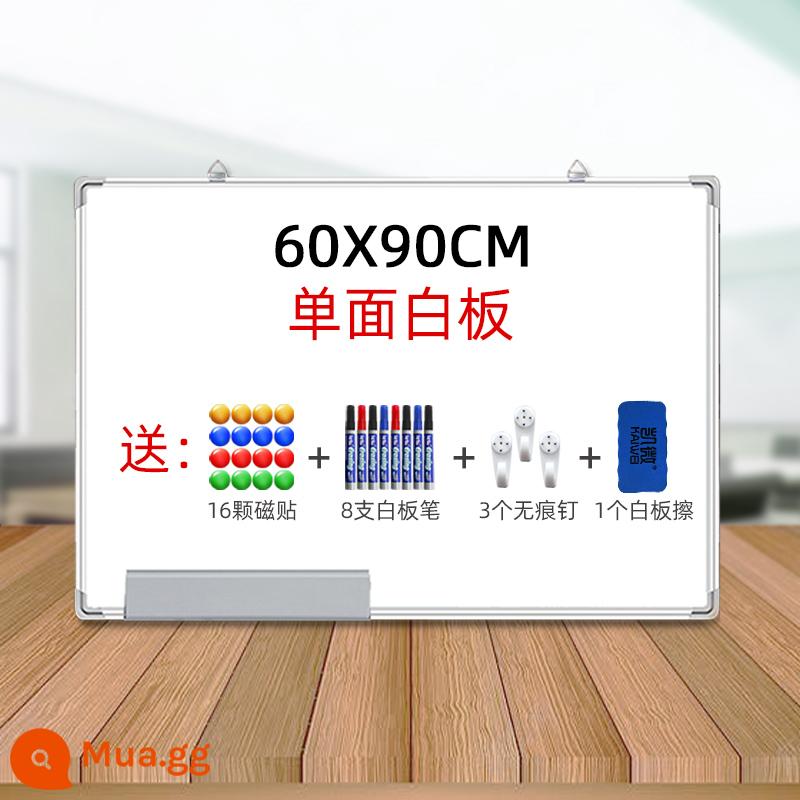 Treo bảng trắng hai mặt bảng viết bảng đen nhỏ giảng dạy tại nhà bảng đen có thể viết lại dán từ tính dán tường graffiti một mặt dành cho trẻ em Bảng đen nhỏ dạy học tại nhà bảng trắng lớn có thể tháo rời bảng vẽ tin nhắn - [SF Express] Bảng trắng một mặt khung bạc dày 60*90 + tặng kèm 16 miếng dán, 8 bút, 3 đinh và 1 khăn lau