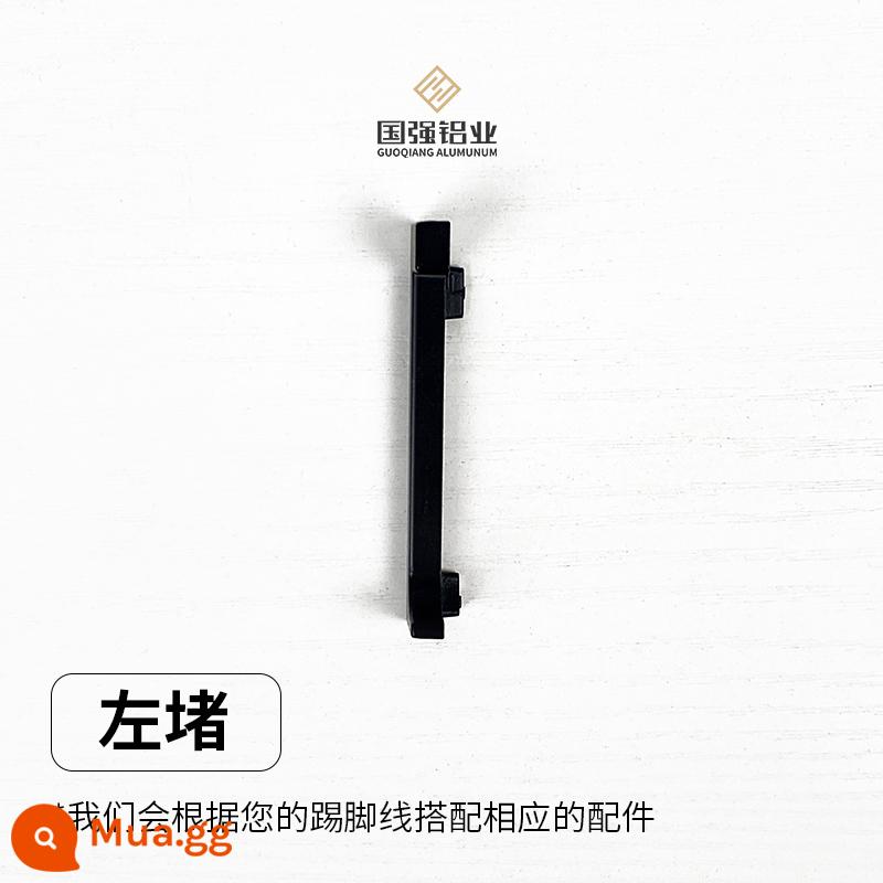 Tấm ốp chân tường hợp kim nhôm nhúng thép không gỉ dải hợp kim titan cực hẹp 2/3 cm 5mm tấm ốp tường bảng ốp chân tường nhúng - Chặn bên trái [thích ứng với 30/50mm]