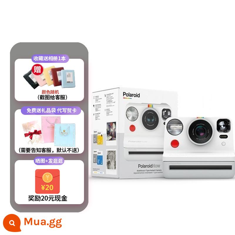 Ngân hàng quốc gia Polaroid Polaroid Now + chụp ảnh một lần máy ảnh Polaroid tự động với 5 bộ lọc miễn phí vận chuyển - nowwhite đăng ảnh và tặng quà