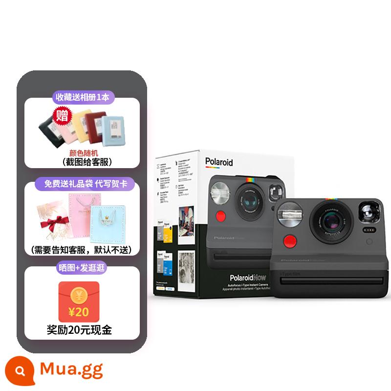 Ngân hàng quốc gia Polaroid Polaroid Now + chụp ảnh một lần máy ảnh Polaroid tự động với 5 bộ lọc miễn phí vận chuyển - bây giờ đen đăng ảnh và tặng quà