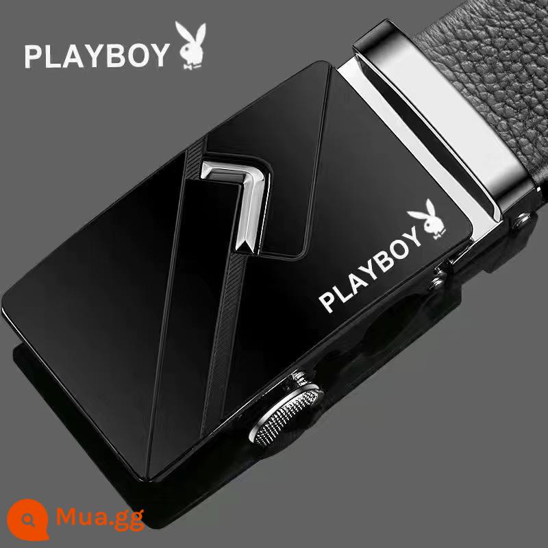 Playboy Thắt Lưng Nam Cao Cấp Hợp Kim Thắt Lưng Khóa Tự Động Dành Cho Thanh Niên Và Trung Niên Thắt Lưng Quần Thắt Lưng - Phiên bản hợp kim bạc Xiaoqi